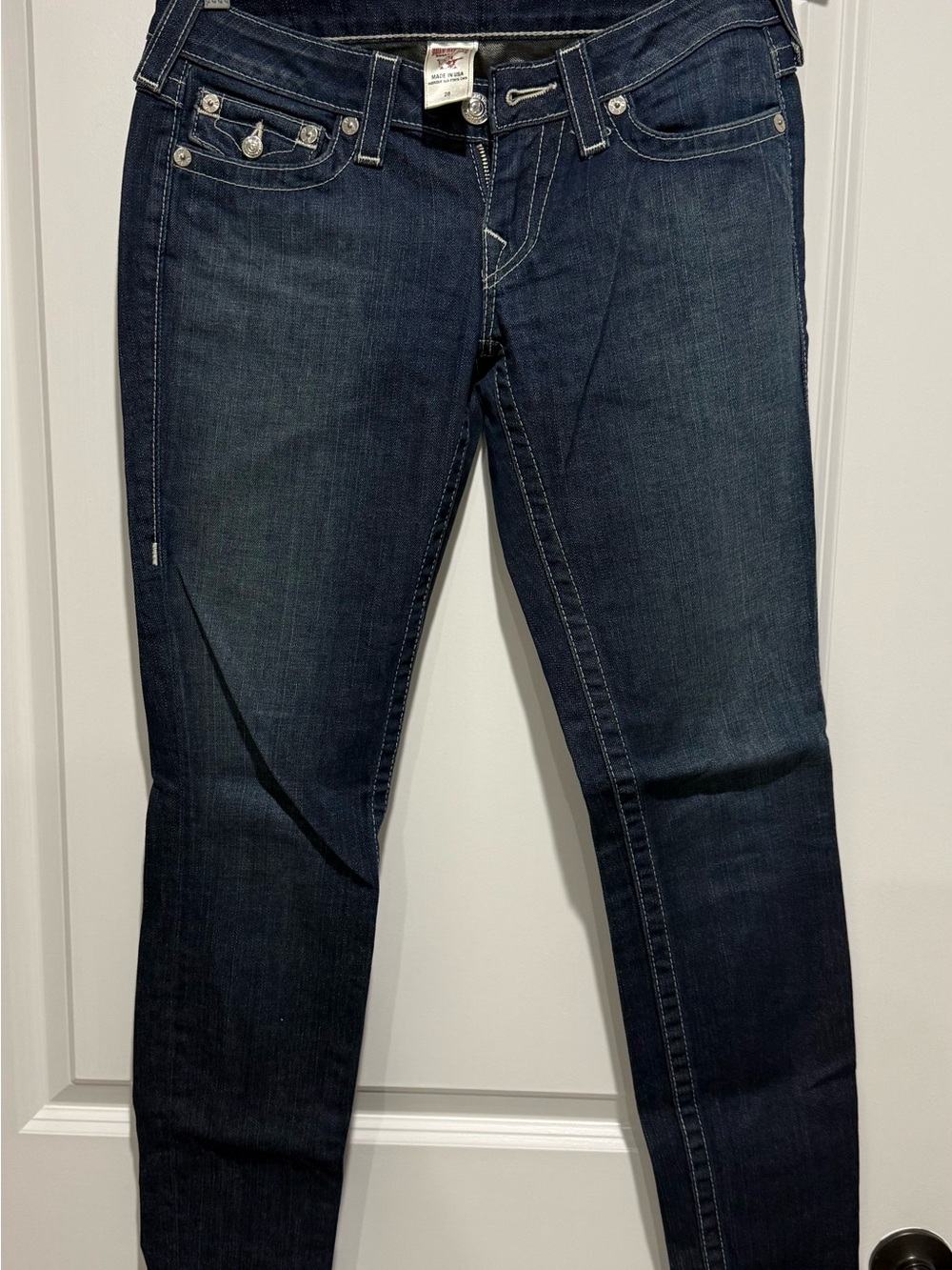 Vintage Y2K True Religion Made in USA Flap Pocket Straight Jeans